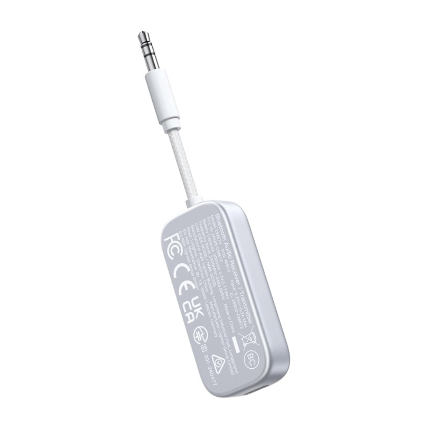 CM872-45812_UGreen-3.5mm-Bluetooth-5.4-Audio-Receiver-Transmitter-White_wr_03a UGREEN 3.5mm Bluetooth 5.4 Audio Receiver/Transmitter - White