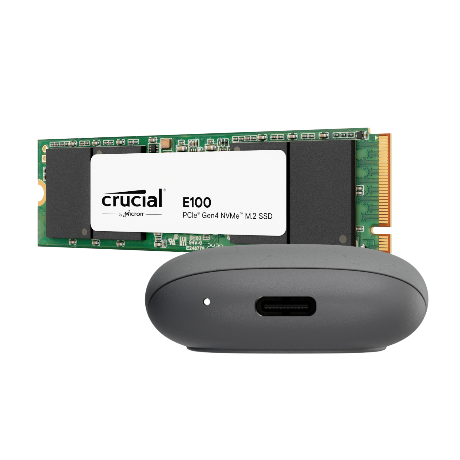 COBBLE-480GB-BUNDLE-G_Asus-Cobble-M.2-SSD-Type-C-Enclosure-and-Crucial-E100-480GB-NVMe-Bundle-Grey_wr_04a Asus Cobble M.2 SSD Type-C Enclosure and Crucial E100 480GB NVMe Bundle - Grey