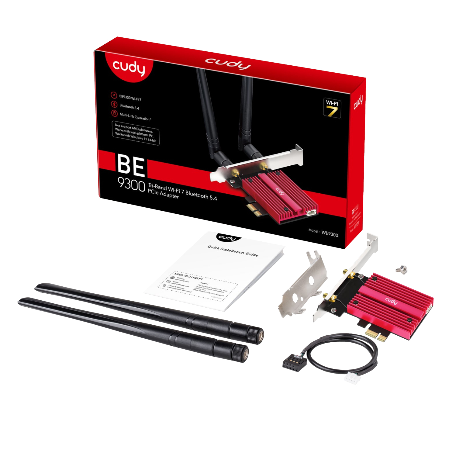 Cudy_WE9300_wr_05a Cudy BE9300 Tri-Band Wi-Fi 7 | Bluetooth 5.4 PCIe Adapter