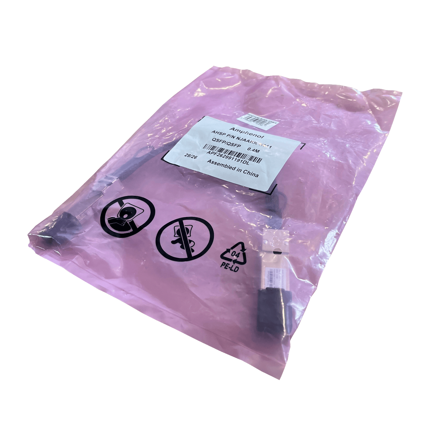 DGXSPARK-BUNDL-CABLE_PNY_DGX_Spark_Connector_Cable_wr_04 PNY DGX Spark ConnectX-7 Connector Cable 40 cm
