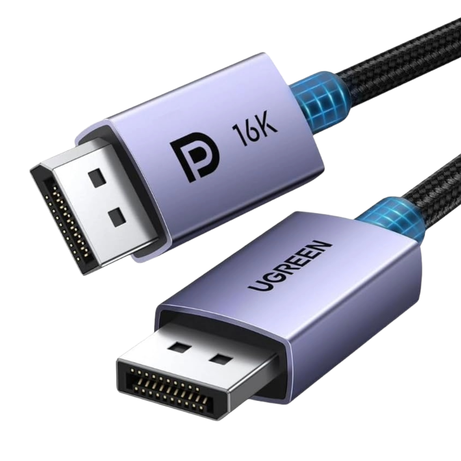 DP118-15384_-UGREEN-DisplayPort-2.1-Cable-2m-80Gbps_wr01-1 UGREEN DP2.1 Male to Male 16K Braided 2M Cable
