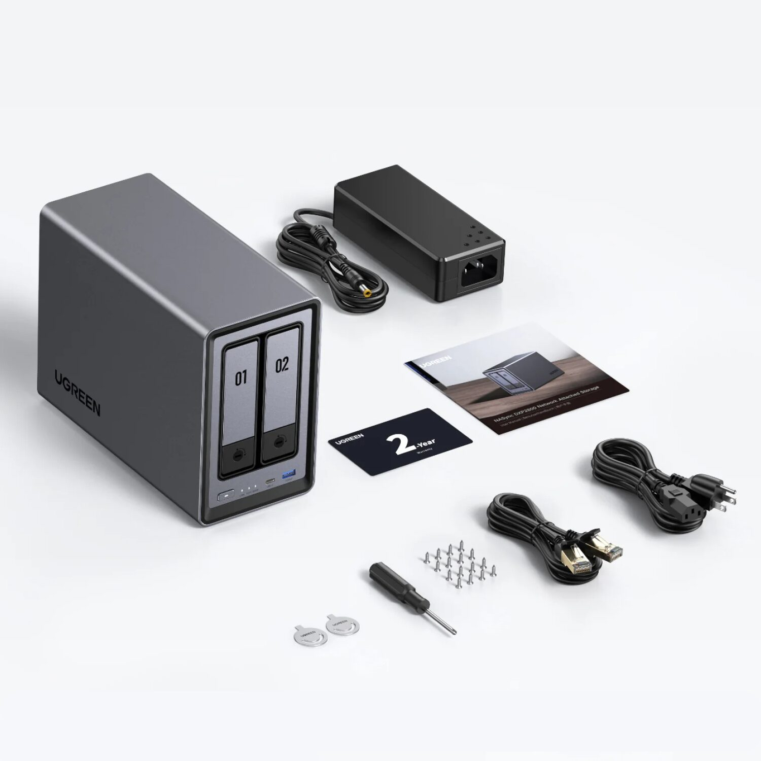 DXP2800-16TB-V2_UGreen-NASync-DXP2800-2-Bay-NAS-with-Seagate-Ironwolf-NAS-16TB-SATA-Hard-Drive-V2-Bundle-2x-8TB_wr_05a UGreen NASync DXP2800 2 Bay NAS with Seagate Ironwolf NAS 16TB SATA Hard Drive V2 Bundle (2x 8TB)