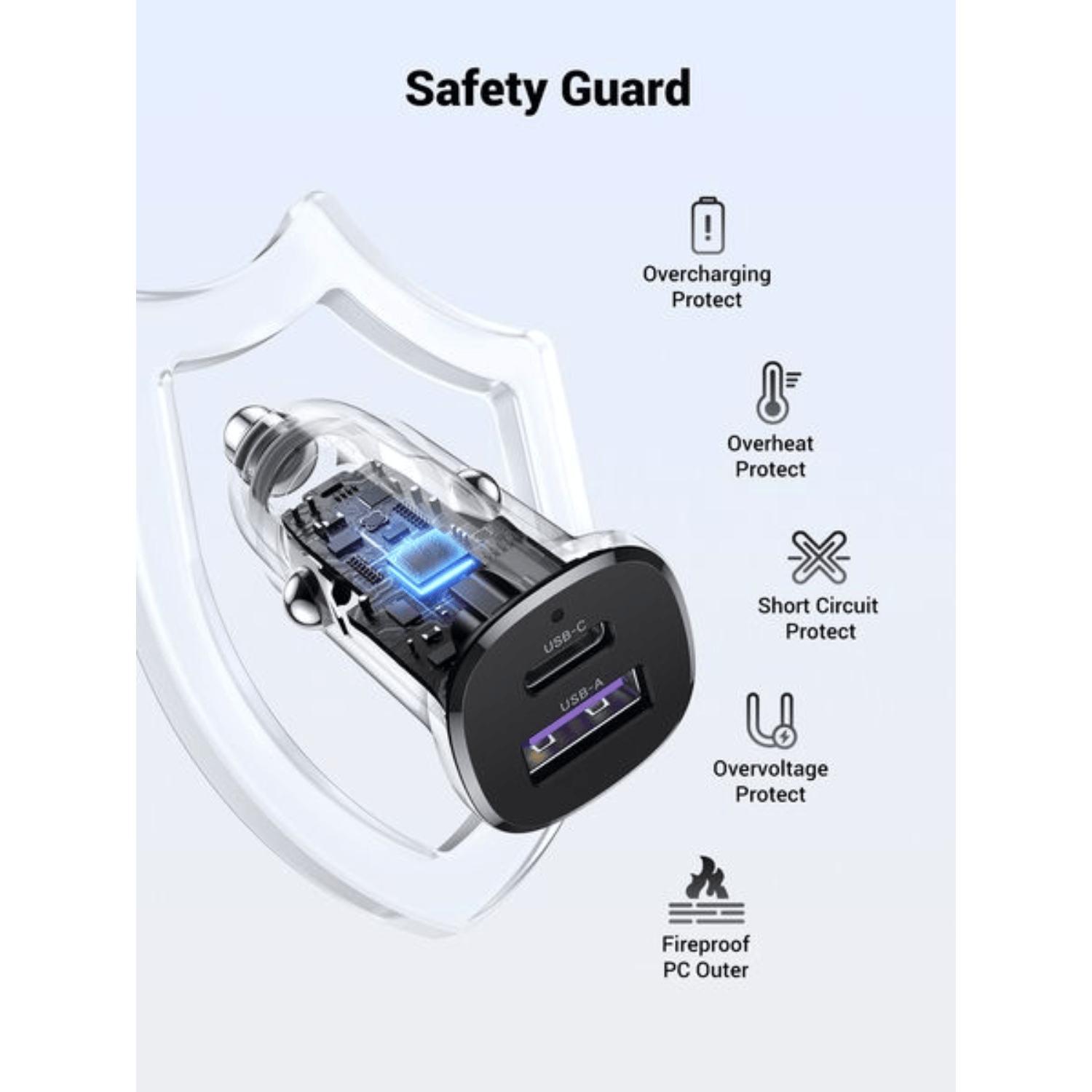 EC305-25845_UGREEN_Car_Charger_Fast_Charging_30W_2Po_wr_02 UGREEN Car Charger Fast Charging 30W 2Ports