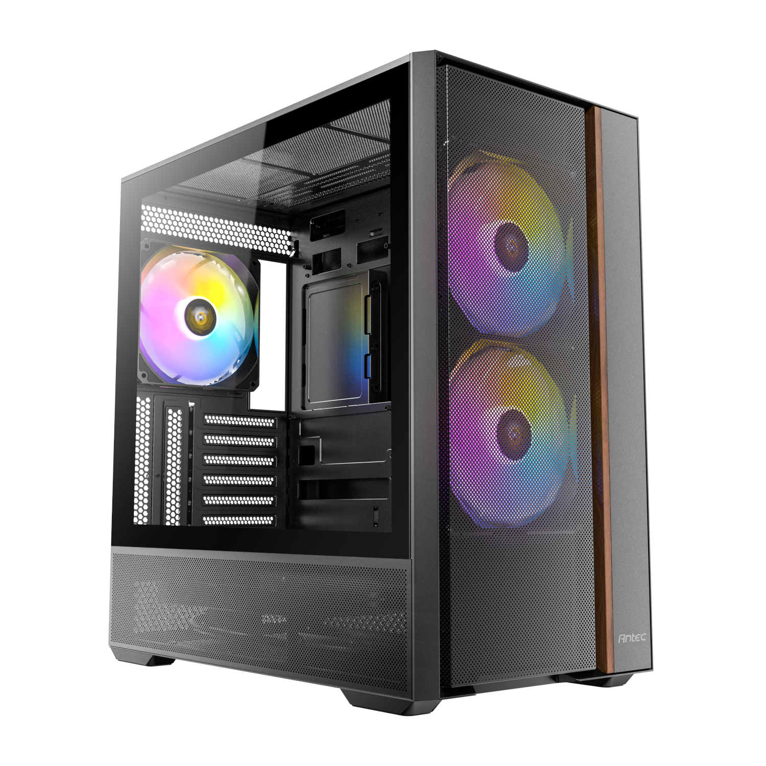 FLUX-REAR_Antec-FLUX-Rear-ARGB-ATX-Mid-Tower-Gaming-Chassis-Black_wr_01a Antec FLUX Rear ARGB ATX Mid Tower Gaming Chassis - Black