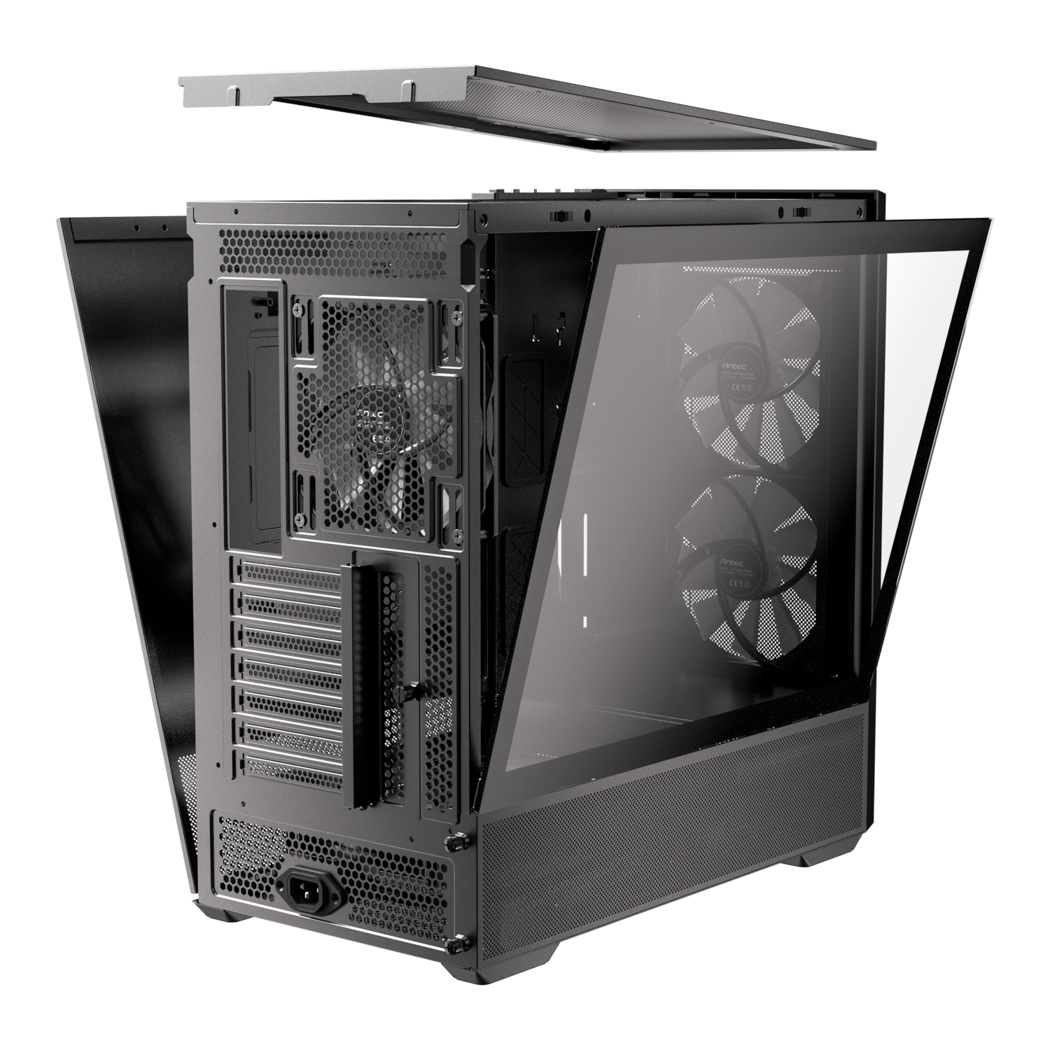 FLUX-REAR_Antec-FLUX-Rear-ARGB-ATX-Mid-Tower-Gaming-Chassis-Black_wr_05a Antec FLUX Rear ARGB ATX Mid Tower Gaming Chassis - Black