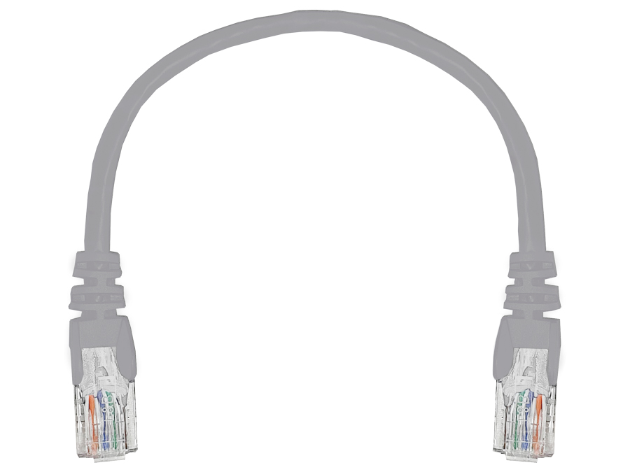 FLY-0.2 Linkbasic 22cm UTP Cat5e Flylead Grey