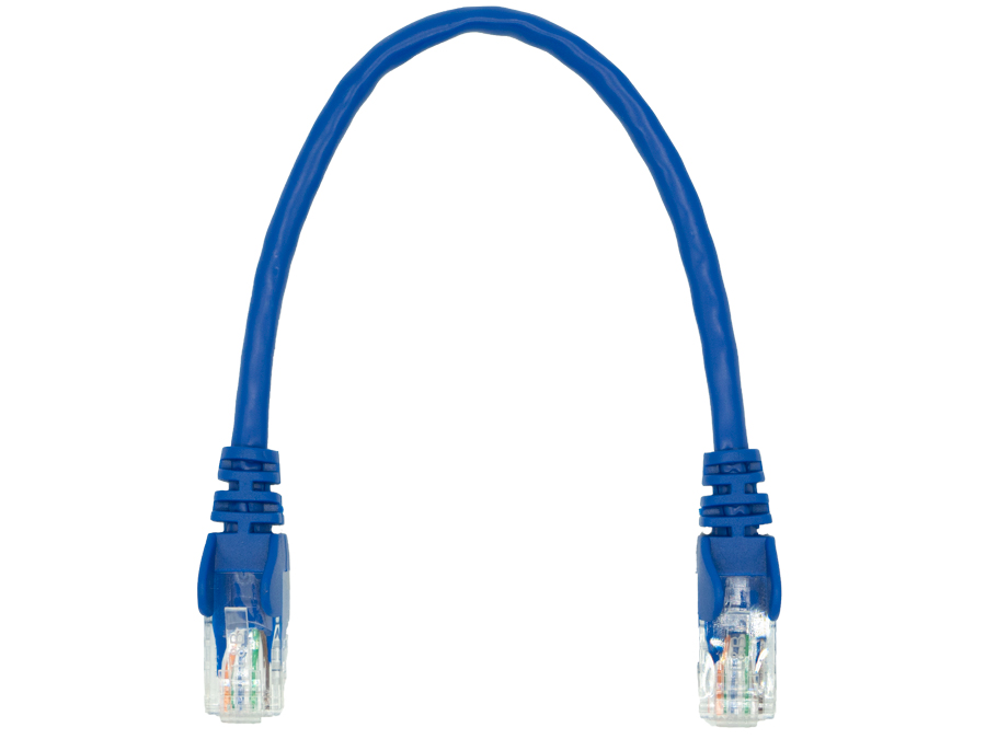 FLY-0.2B Linkbasic 22cm UTP Cat5e Flylead Blue