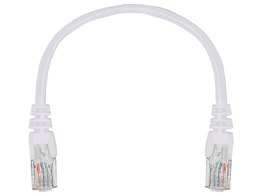 FLY-0.2W Linkbasic 22cm UTP Cat5e Flylead White