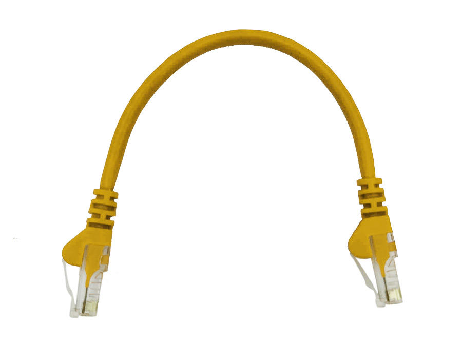FLY-0.2Y Linkbasic 22cm UTP Cat5e Flylead Yellow