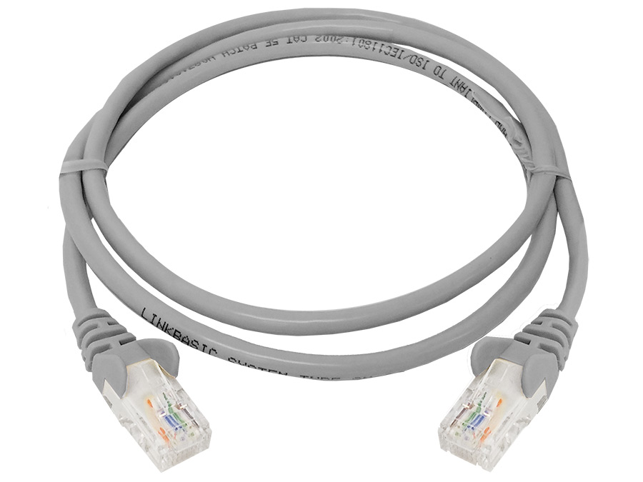 FLY-1 Linkbasic 1 Metre UTP Cat5e Flylead Grey