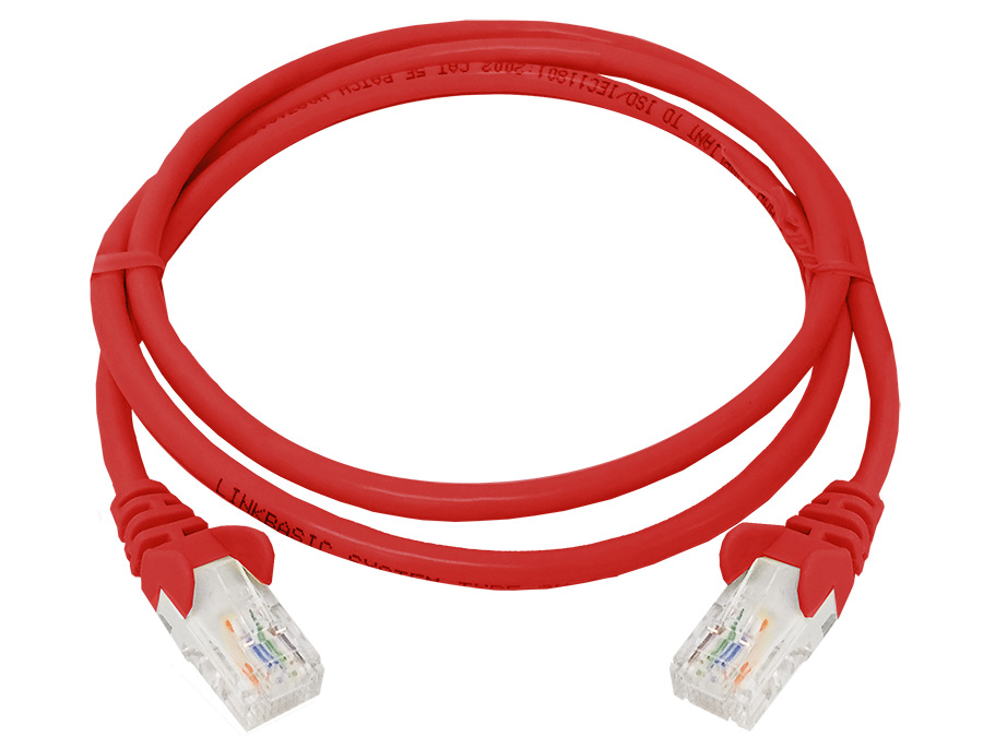 FLY-1R Linkbasic 1 Metre UTP Cat5e Flylead Red