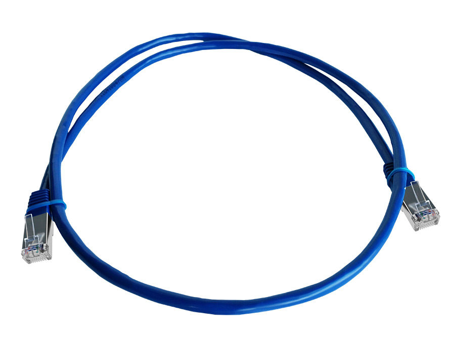 FLY-1S Linkbasic 1 Metre FTP Cat5e Flylead Blue