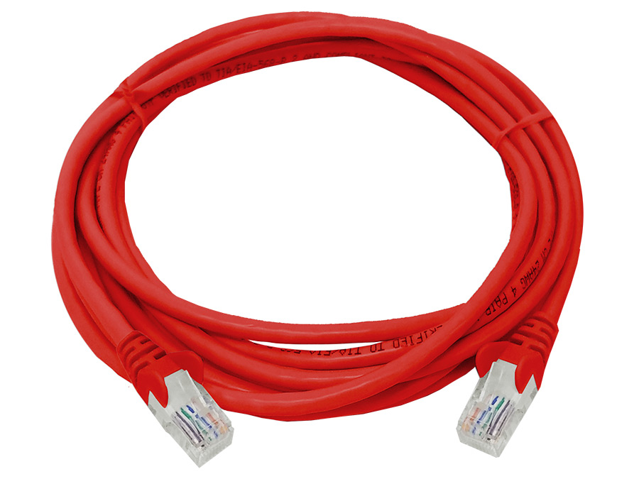 FLY-3R Linkbasic 3 Metre UTP Cat5e Flylead Red