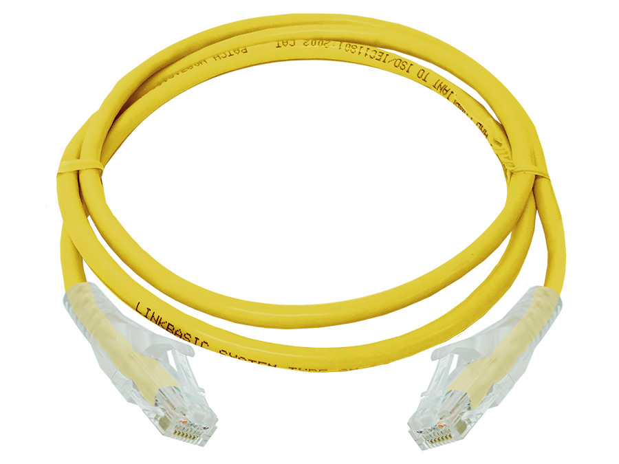FLY-6-1Y Linkbasic 1 Metre UTP Cat6 Flylead Yellow