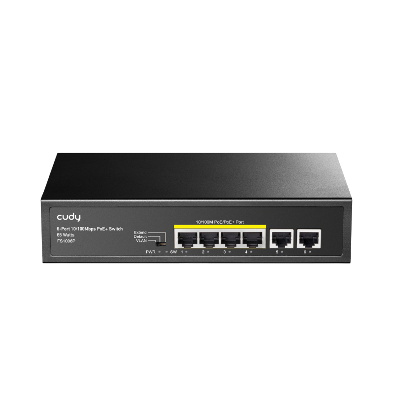 FS1006P_wr_01 Cudy 6-Port Ethernet Unmanaged Switch - 4 Ports POE