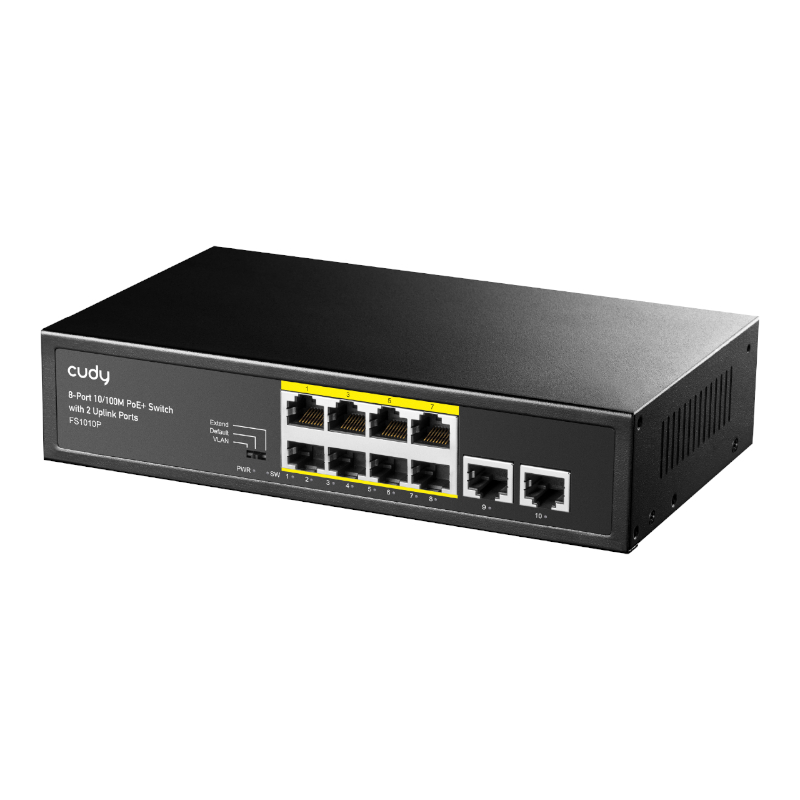FS1010P_wr_02 Cudy 10-Port Unmanaged PoE+ Switch