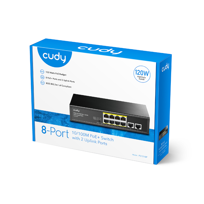 FS1010P_wr_04 Cudy 10-Port Unmanaged PoE+ Switch