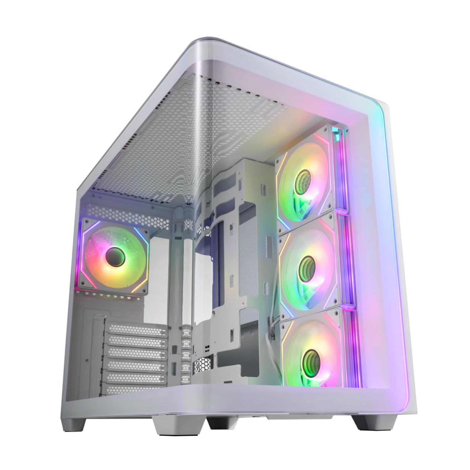 FSP_M580-WA_wr_01a FSP M580 ARGB ATX Mid Tower Gaming Chassis - White