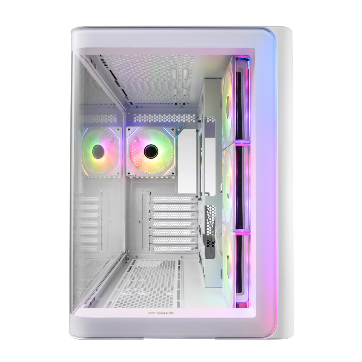 FSP_M580-WA_wr_03a FSP M580 ARGB ATX Mid Tower Gaming Chassis - White