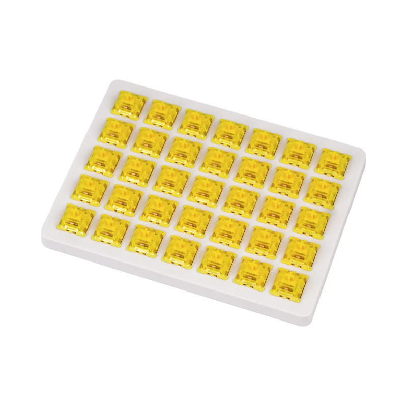 G43_wr_01 Keychron Yellow Gateron Phantom Switches 110 pcs