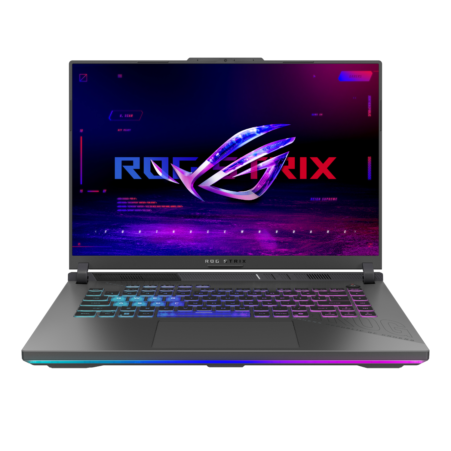 G614PM-91610G0W_Asus-ROG-Strix-G16-AMD-Ryzen-9-8940HX-Windows-11-Home-Gaming-Notebook-Grey_wr_01a Asus ROG Strix G16 Gaming Laptop 16" | Ryzen 9 8940HX | 16GB DDR5 | RTX 5060 | 1TB SSD | Windows 11 Home
