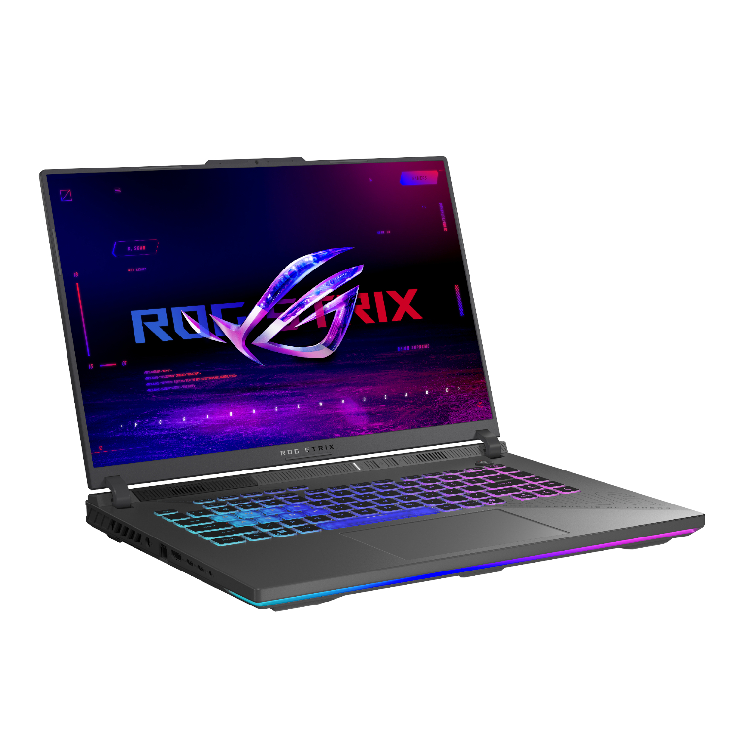 G614PM-91610G0W_Asus-ROG-Strix-G16-AMD-Ryzen-9-8940HX-Windows-11-Home-Gaming-Notebook-Grey_wr_02a Asus ROG Strix G16 Gaming Laptop 16" | Ryzen 9 8940HX | 16GB DDR5 | RTX 5060 | 1TB SSD | Windows 11 Home