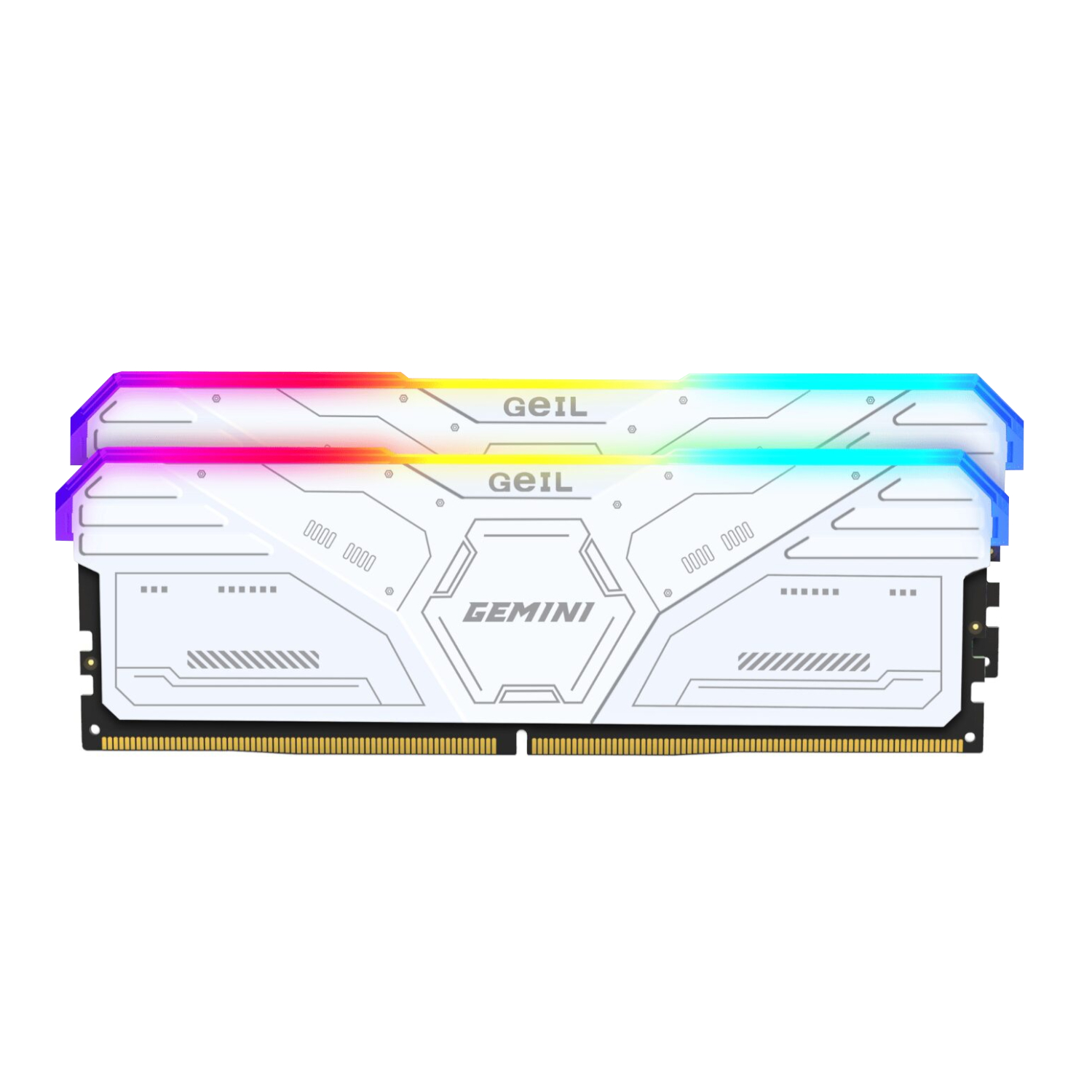 GAMSW532GB6000C36CDC_GeIL-Gemini-RGB-32GB-DDR5-6000MHz-Desktop-Gaming-Memory-Kit-2-x-16GB-–-White_wr_01 GeIL Gemini RGB 32GB DDR5 6000MHz Desktop Gaming Memory Kit (2 x 16GB) – White