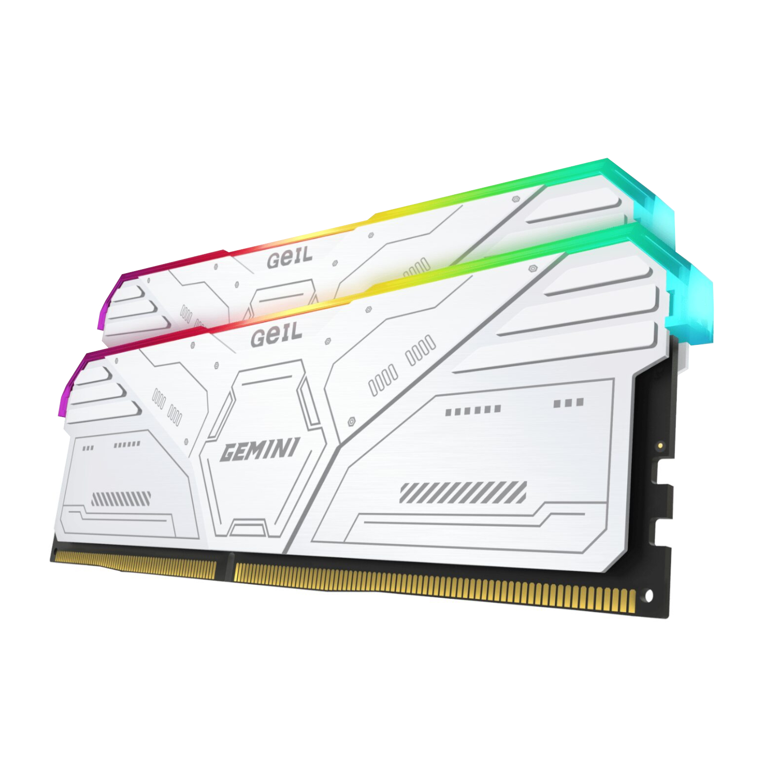 GAMSW532GB6000C36CDC_GeIL-Gemini-RGB-32GB-DDR5-6000MHz-Desktop-Gaming-Memory-Kit-2-x-16GB-–-White_wr_02 GeIL Gemini RGB 32GB DDR5 6000MHz Desktop Gaming Memory Kit (2 x 16GB) – White