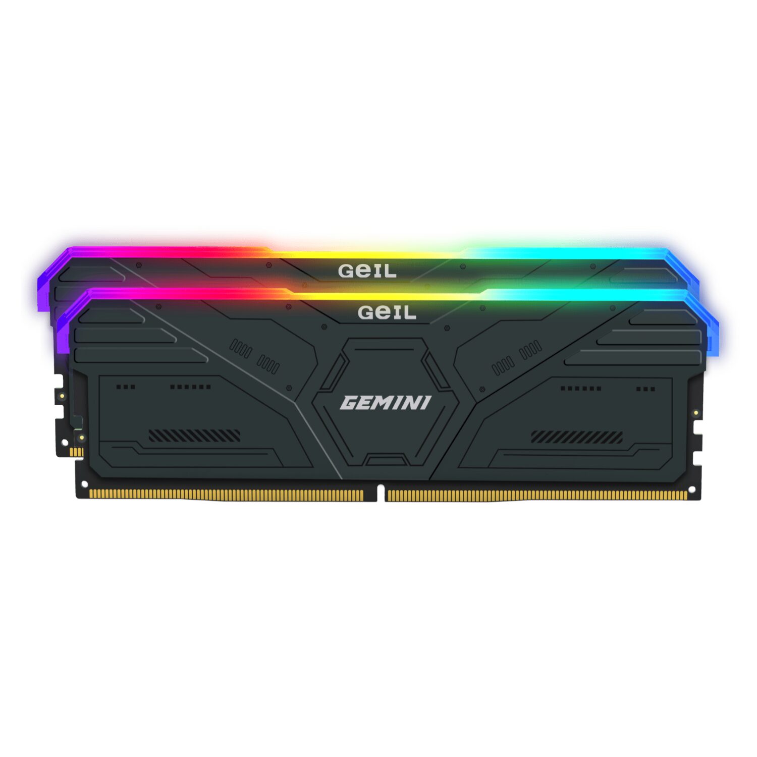 GAMSW532GB6000C38BDC-WR-01 Geil Gemini RGB 32GB KIT(2X16GB) 6000MHz DDR5 Desktop Gaming Memory - Grey