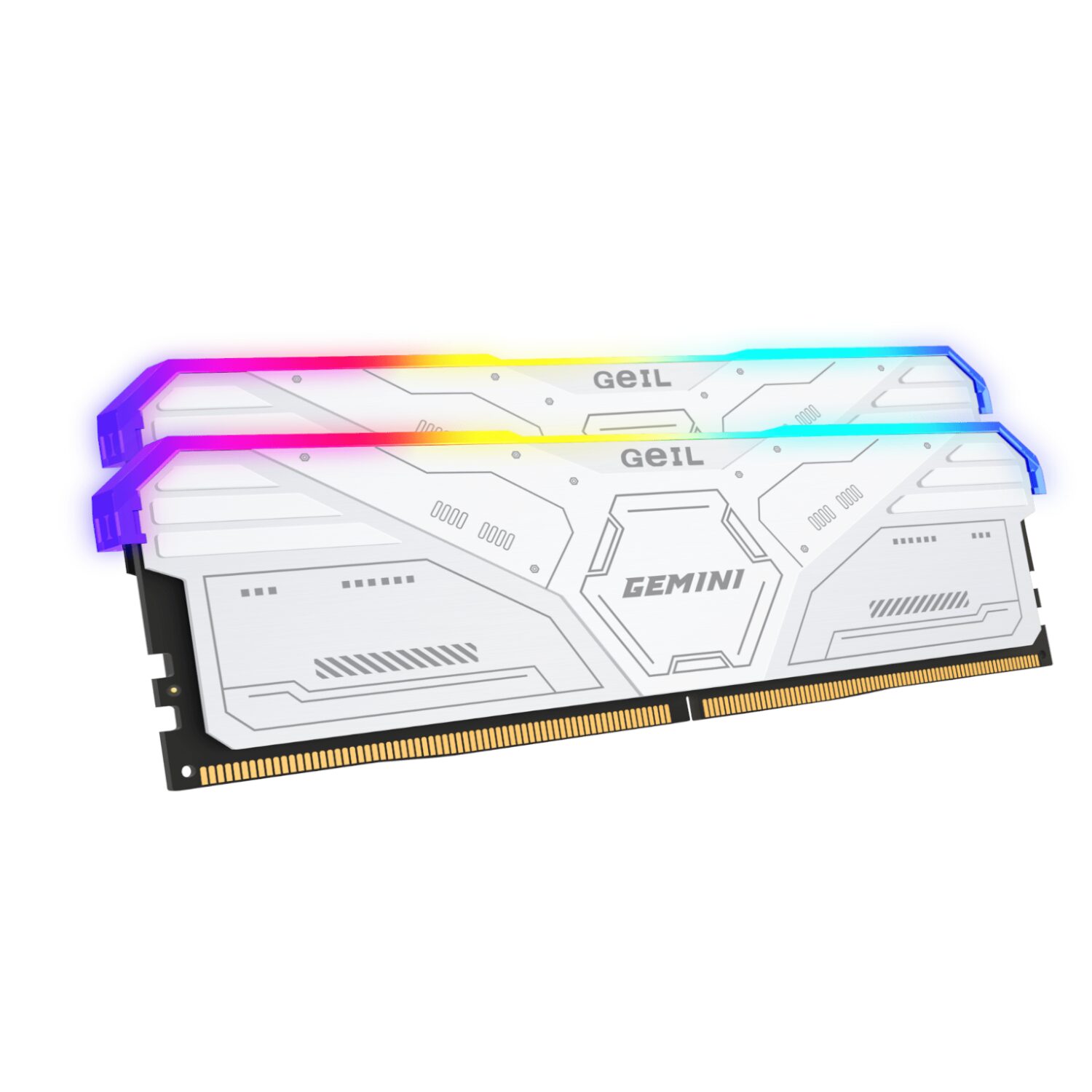 GAMSW532GB6000C38BDC-WR-02 GeiL Gemini RGB 32GB KIT(2X16GB) 6000MHz DDR5 Desktop Gaming Memory - White
