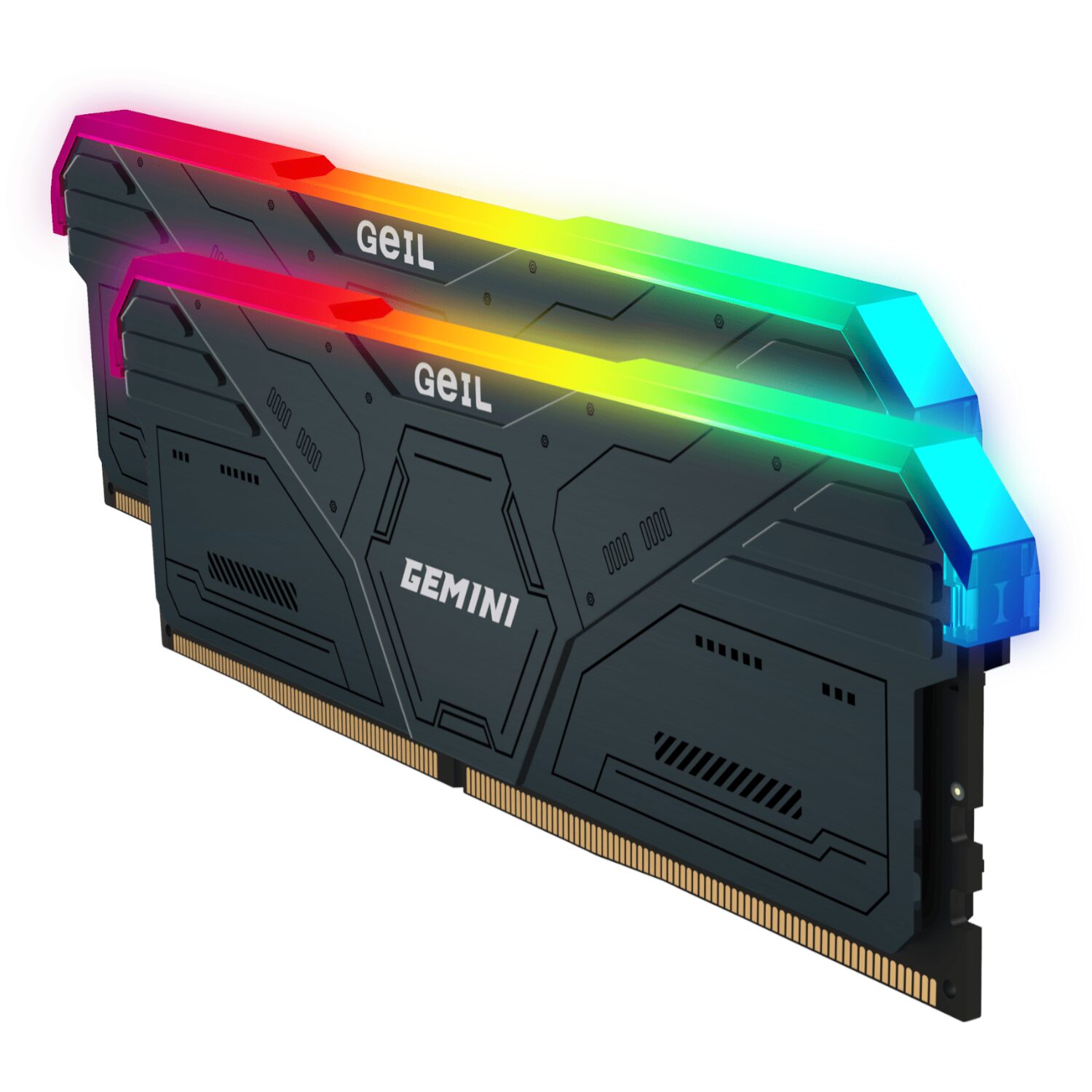 GAMSW532GB6000C38BDC-WR-04 Geil Gemini RGB 32GB KIT(2X16GB) 6000MHz DDR5 Desktop Gaming Memory - Grey