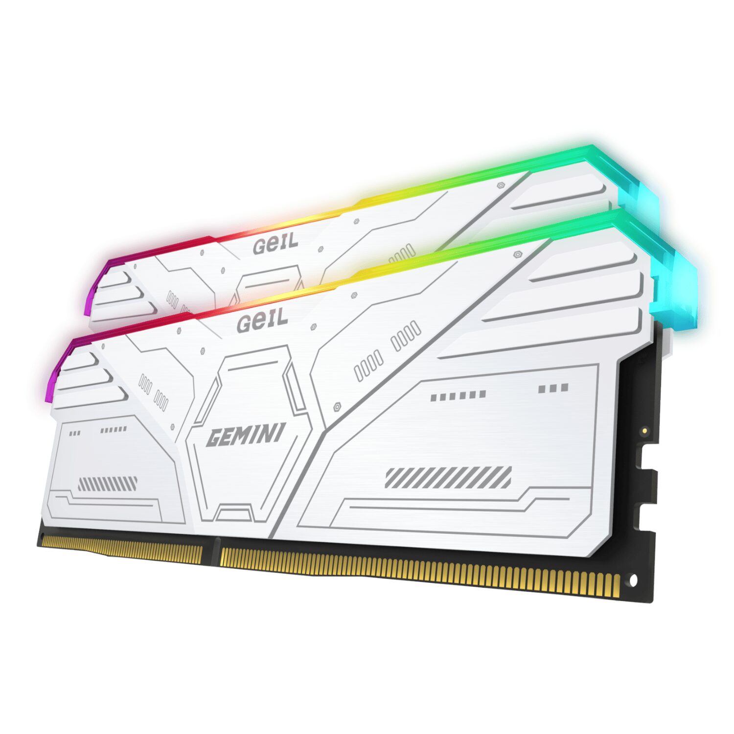 GAMSW532GB6000C38BDC-WR-04 GeiL Gemini RGB 32GB KIT(2X16GB) 6000MHz DDR5 Desktop Gaming Memory - White