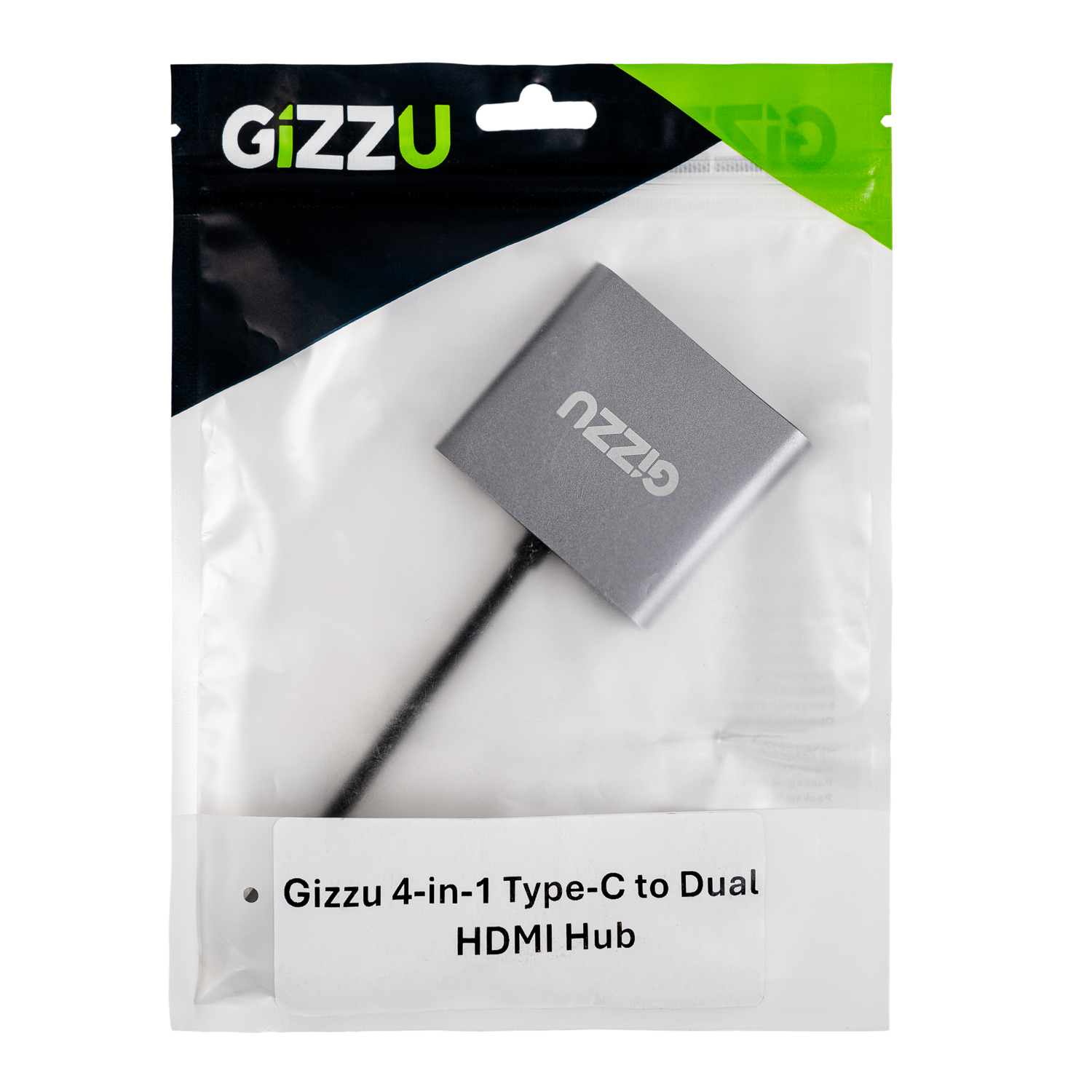 GAPCHHUPD_wr_05a Gizzu 4-in-1 Type-C to Dual HDMI Hub