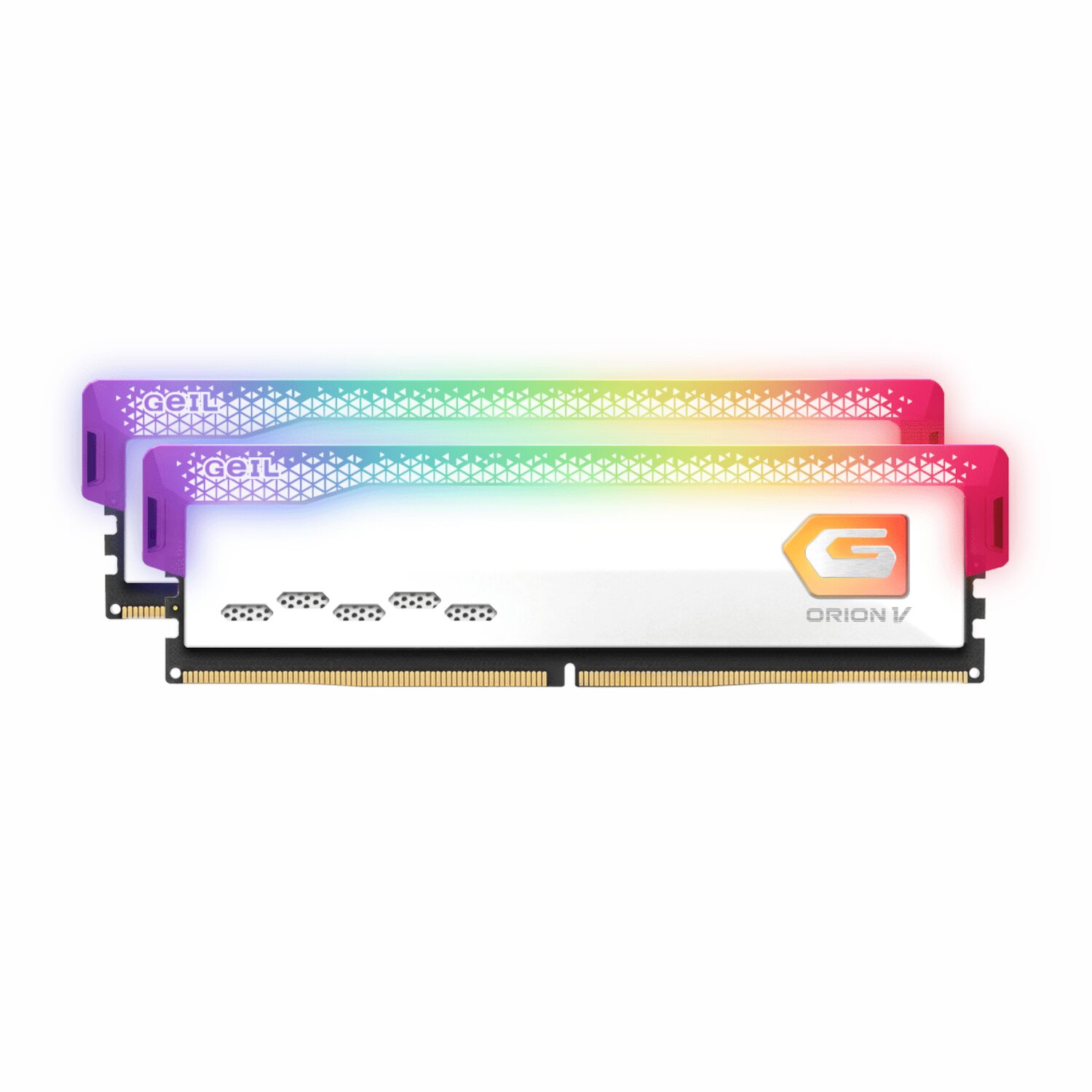 GAVSW532GB6000C38BDC-wr-01 GeIL Orion 32GB Kit(2x16GB) 6000MHz RGB DDR5 RAM - White