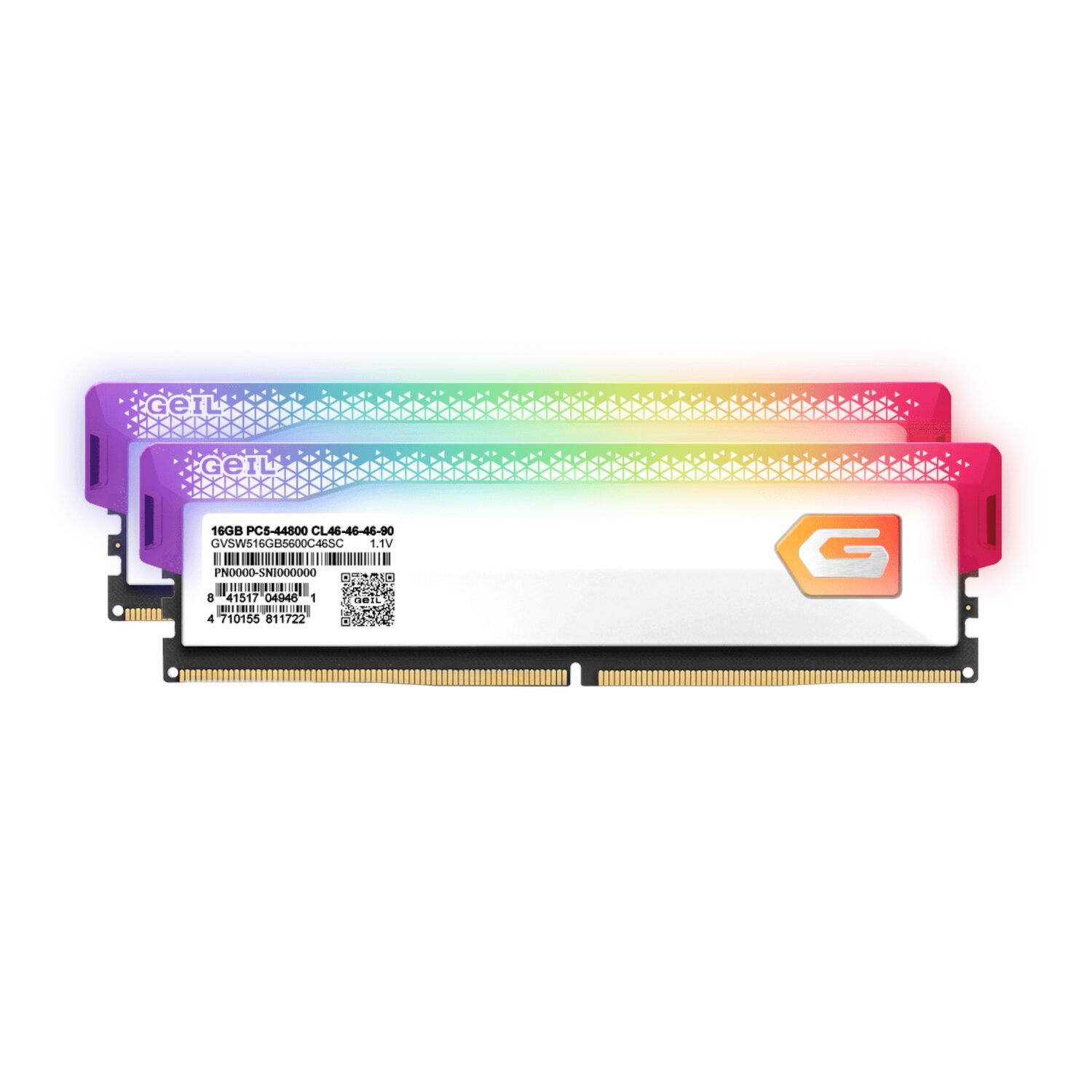 GAVSW532GB6000C38BDC-wr-03 GeIL Orion 32GB Kit(2x16GB) 6000MHz RGB DDR5 RAM - White