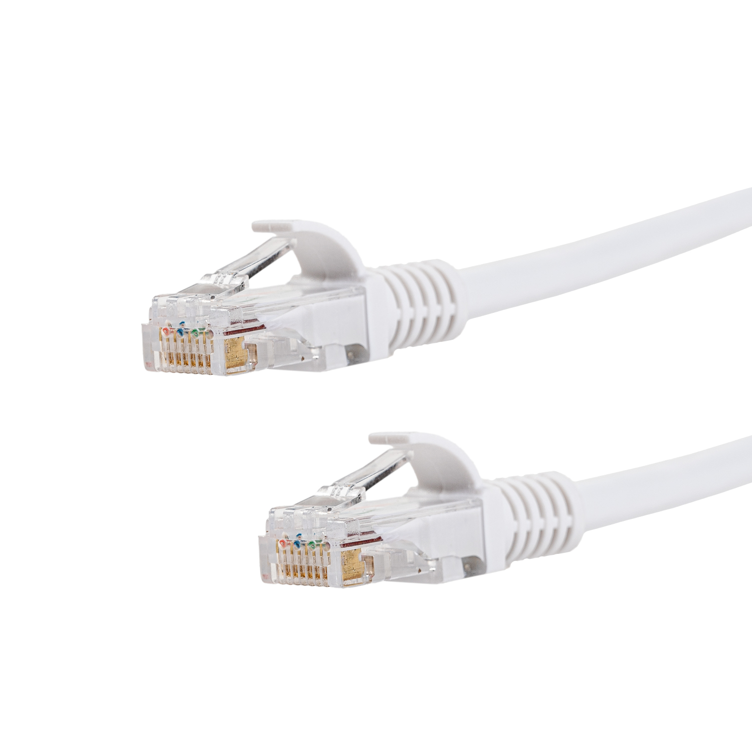 GCPCAT6002-WH_wr_01a Gizzu Cat6 UTP Fly Lead Ethernet Network Cable 20cm - White
