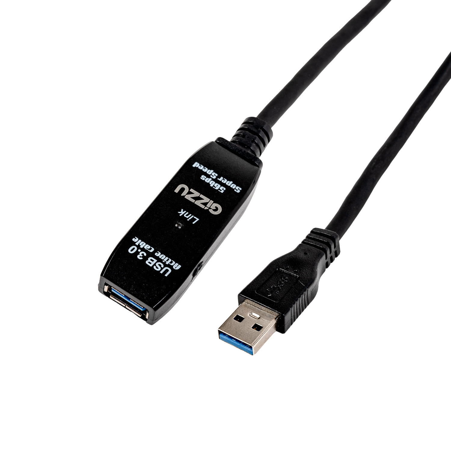 GCPU3UE10A-0128-Edit1500x1500-96DPI Gizzu USB3.0 Active Extension Cable 10m