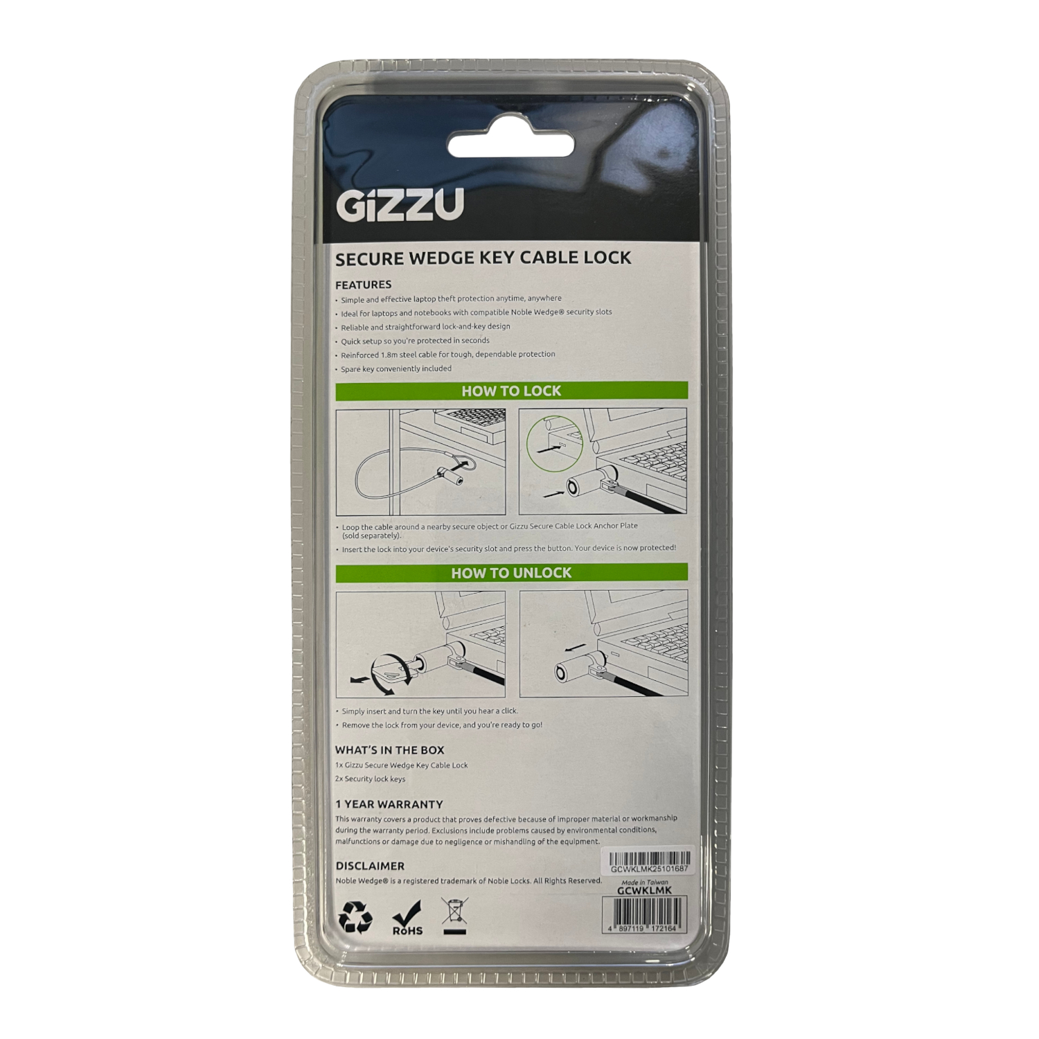 GCWKLMK_GIZZU-1.8m-Wedge-Cable-Lock-Silver_wr_03a GIZZU 1.8m Wedge Cable Lock