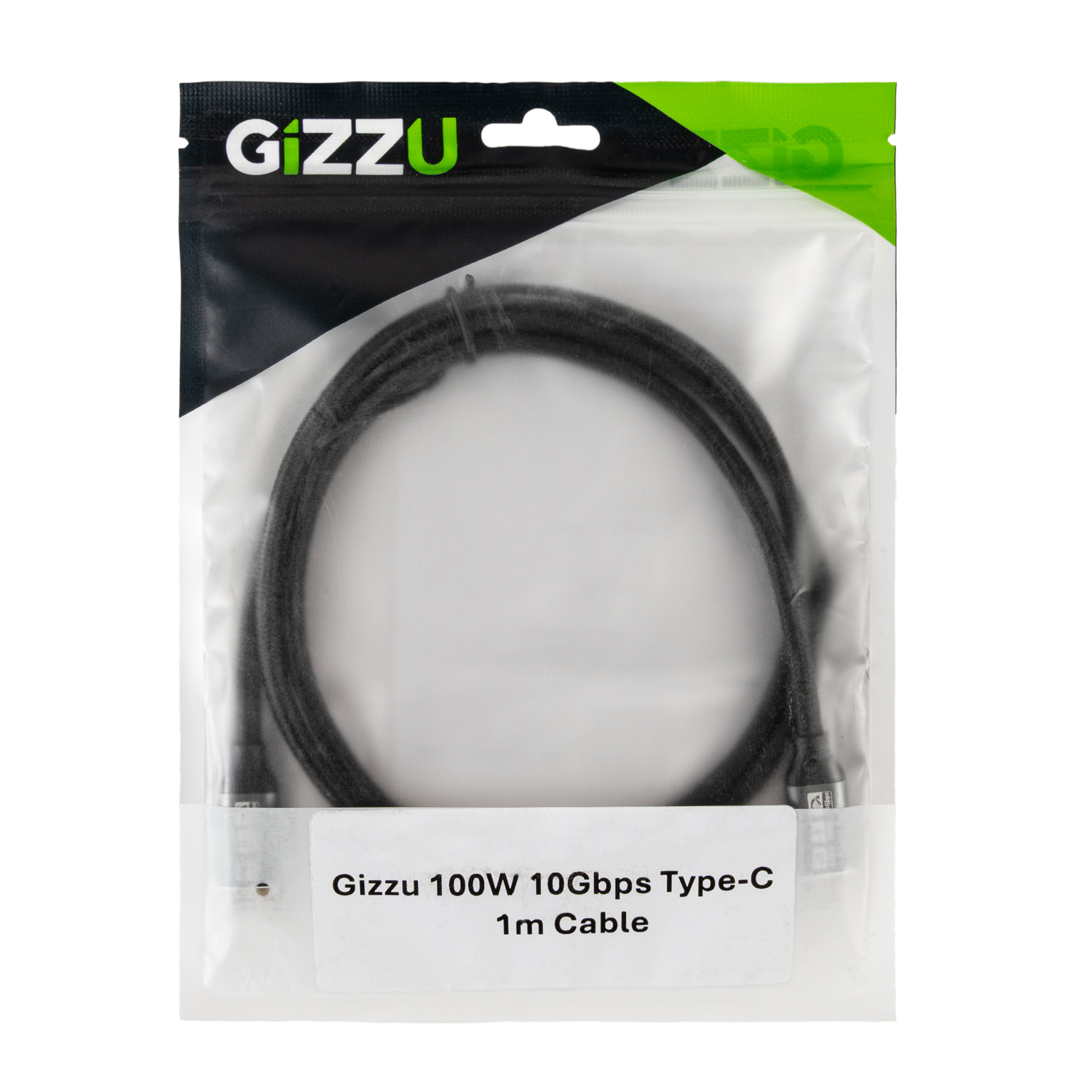 GIZZU-GCPCC10010G-01-100W-10Gbps-Type-C-1m-Cable_PACKAGING-9145-Edit_1500x1500 GIZZU 100W 10Gbps Type-C 1m Cable