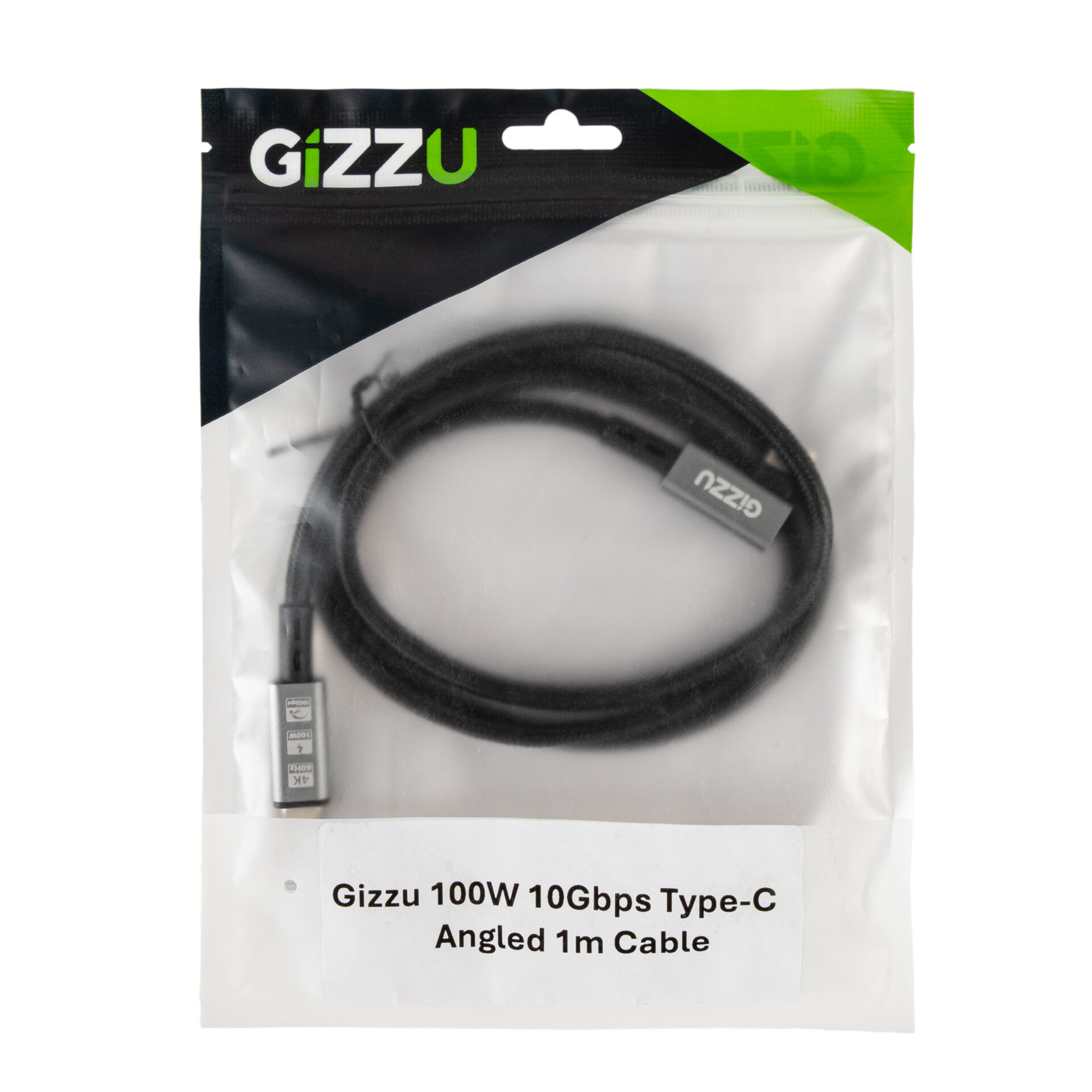 GIZZU-GCPCC10010G90-01-100W-10Gbps-Type-C-Angled-1m-Cable_PACKAGING-9150-Edit_2500x2500 Gizzu 100W 10Gbps Type-C Angled 1m Cable
