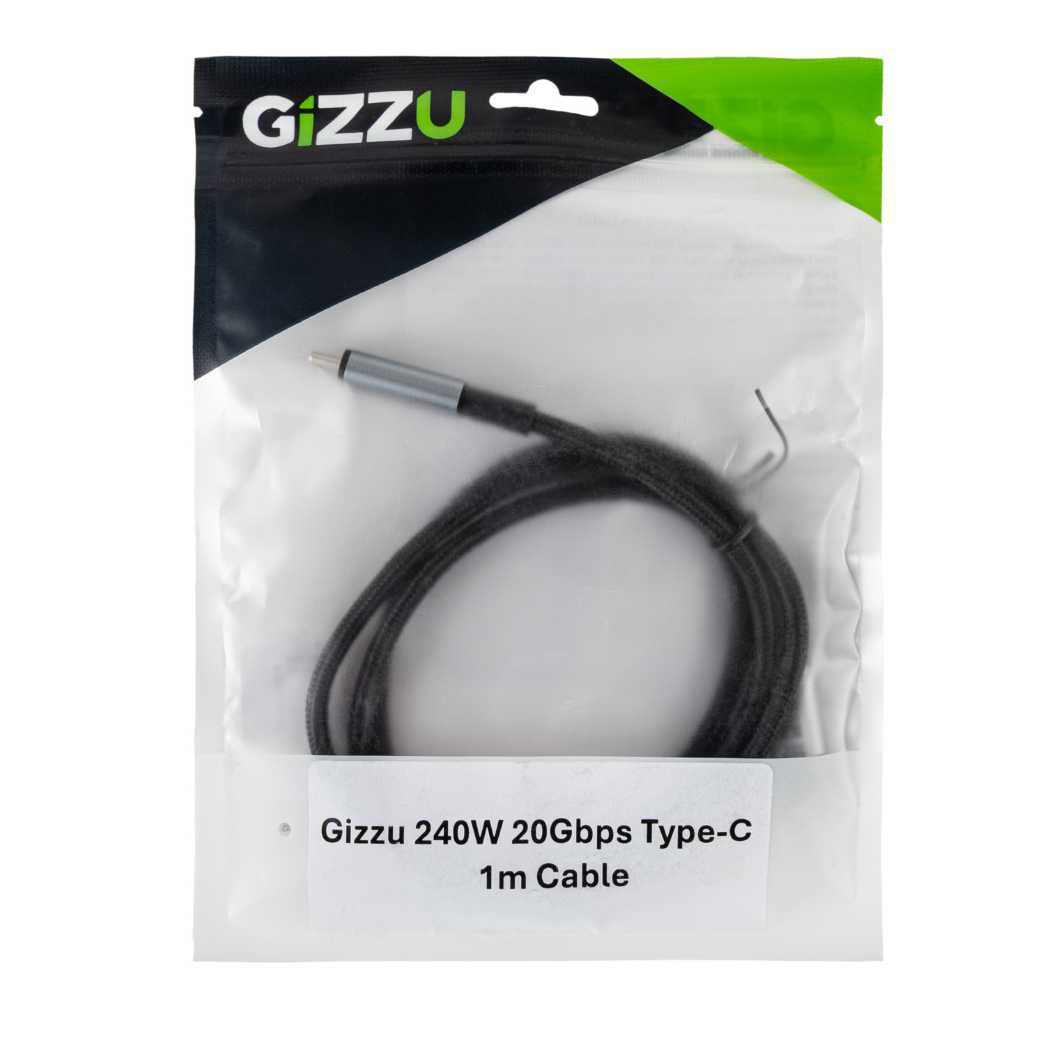 GIZZU-GCPCC24020G-01-240W-20Gbps-Type-C-1m-Cable_PACKAGING-9117-Edit_1500x1500 GIZZU 240W 20Gbps Type-C 1m Cable