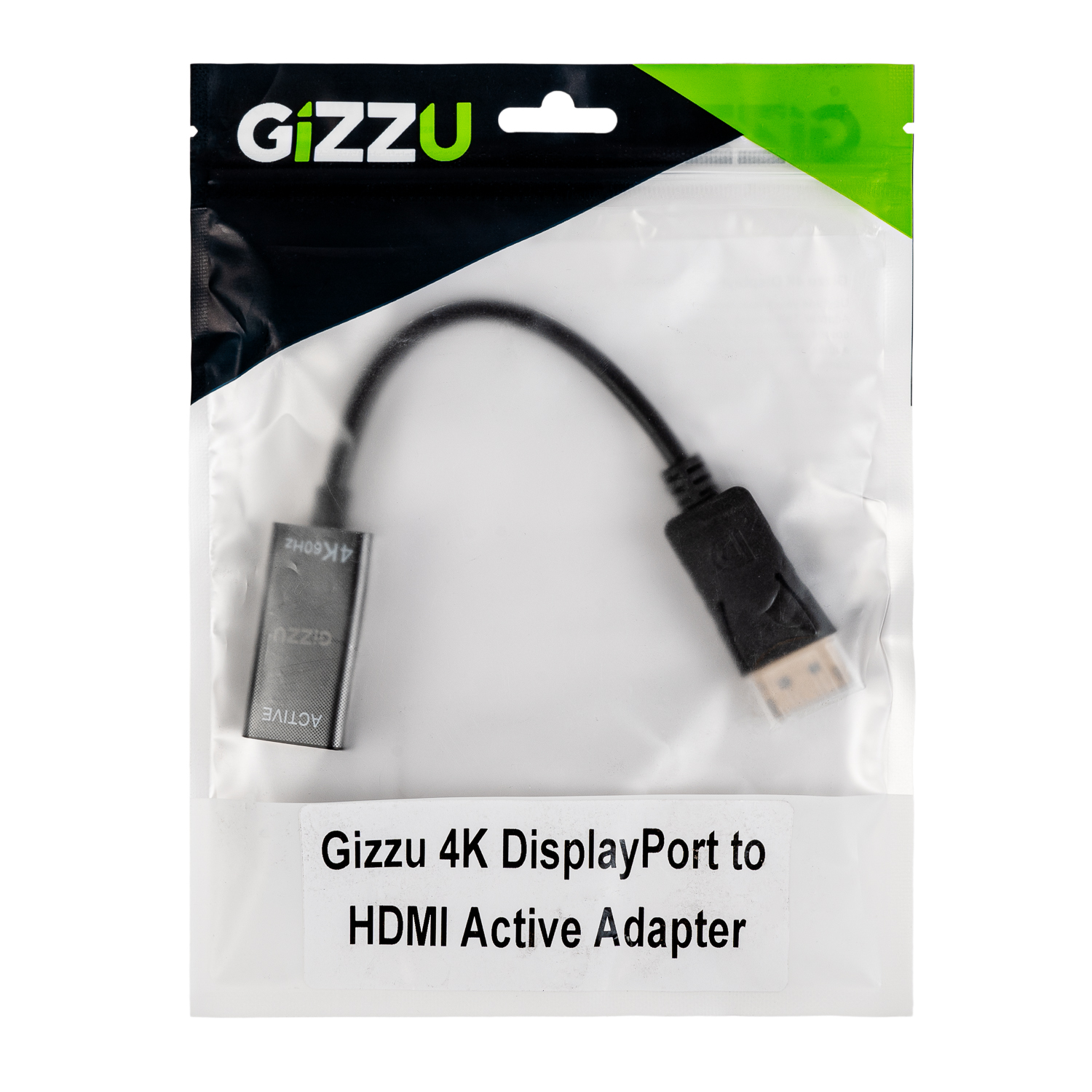 GIZZU_GAPDPHA_4kDisplayPortToHDMIActiveAdapter_PACKAGING-0139-Edit1500x1500-96DPI Gizzu 4K60Hz DisplayPort to HDMI Active Adapter