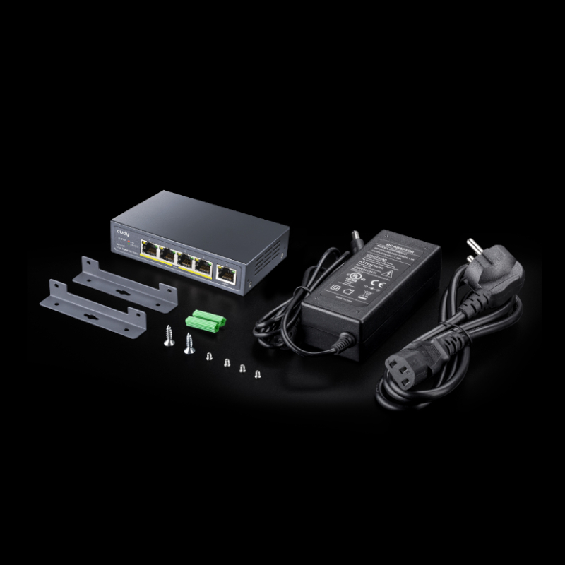 GS1005P_wr_05 Cudy 5-Port Gigabit PoE+ Unmanaged Switch