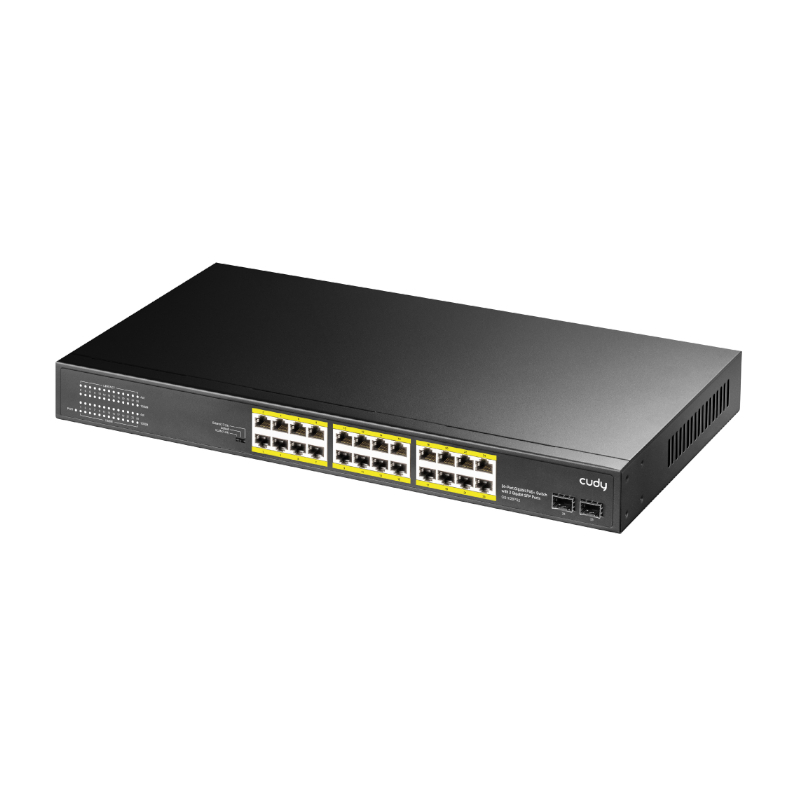 GS1028PS2_wr_02 Cudy 24-Port Gigabit PoE+ Unmanaged Switch