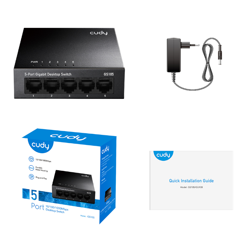 GS105_wr_03a Cudy 5-Port Gigabit Metal Switch