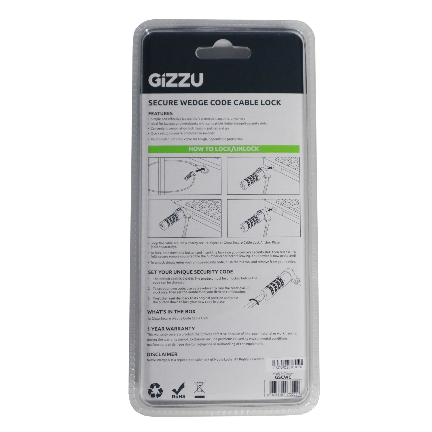 GSCWC_wr_02 Gizzu Secure Wedge Code Cable Lock 1.8m