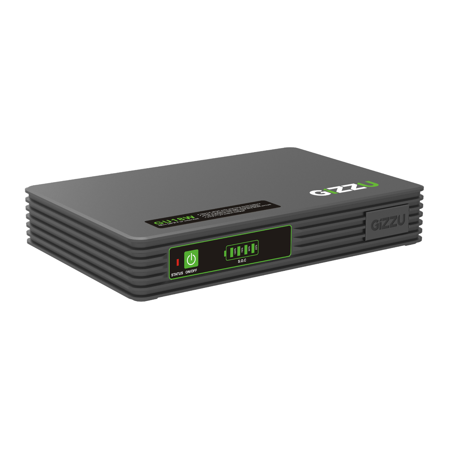 GU18W_Gizzu-SURF-Simple-18W-55Wh-LiFePO4-MINI-DC-UPS-Black_wr_01 Gizzu SURF Simple 18W 55Wh LiFePO4 MINI DC UPS - Black