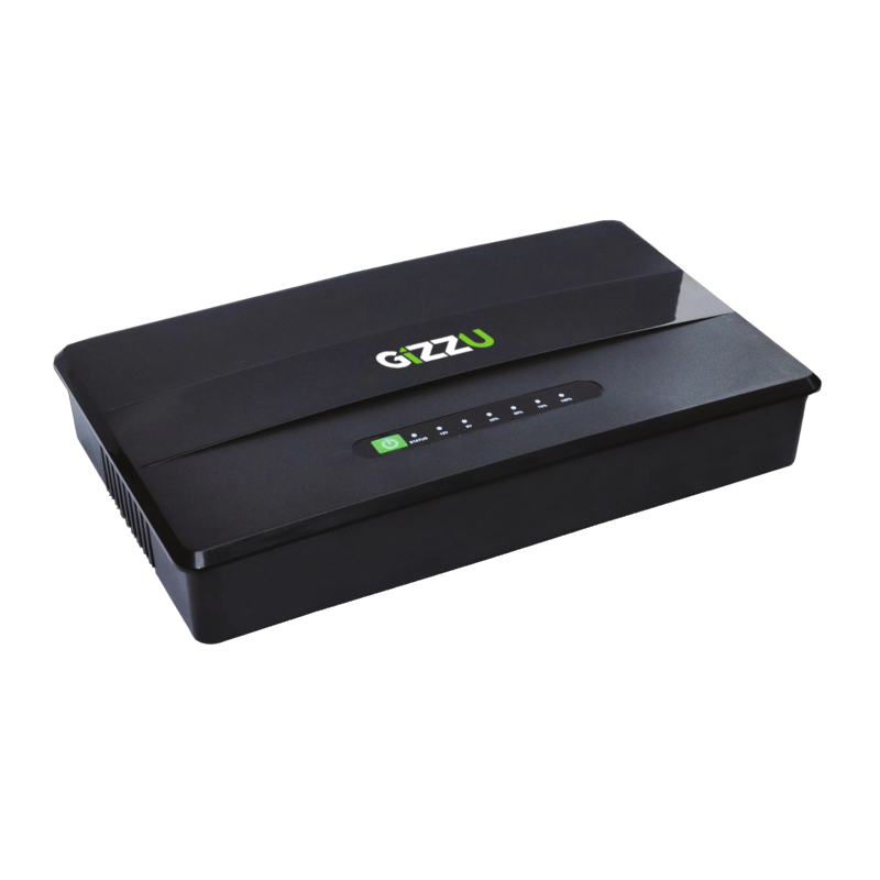 GU30WPRO_wr_01a GIZZU 30W 38Wh 10400mAh Mini DC UPS - Black