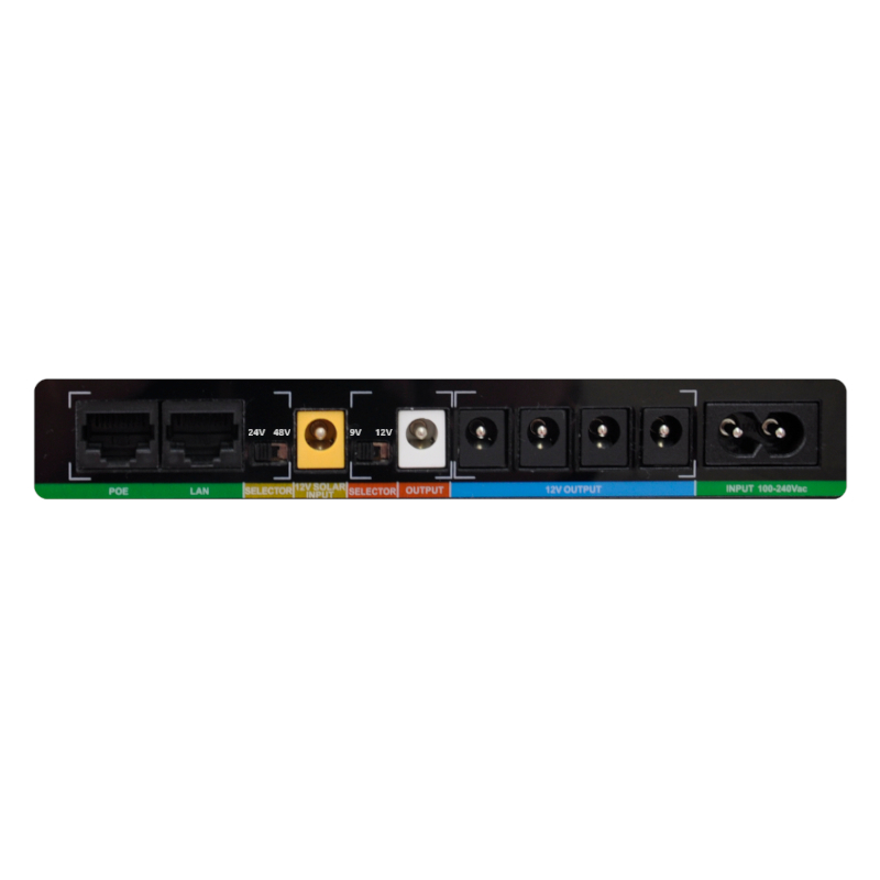 GUP60W_wr_02 GIZZU 60W 65Wh 17600mAh Mini POE DC UPS Lithium - Black