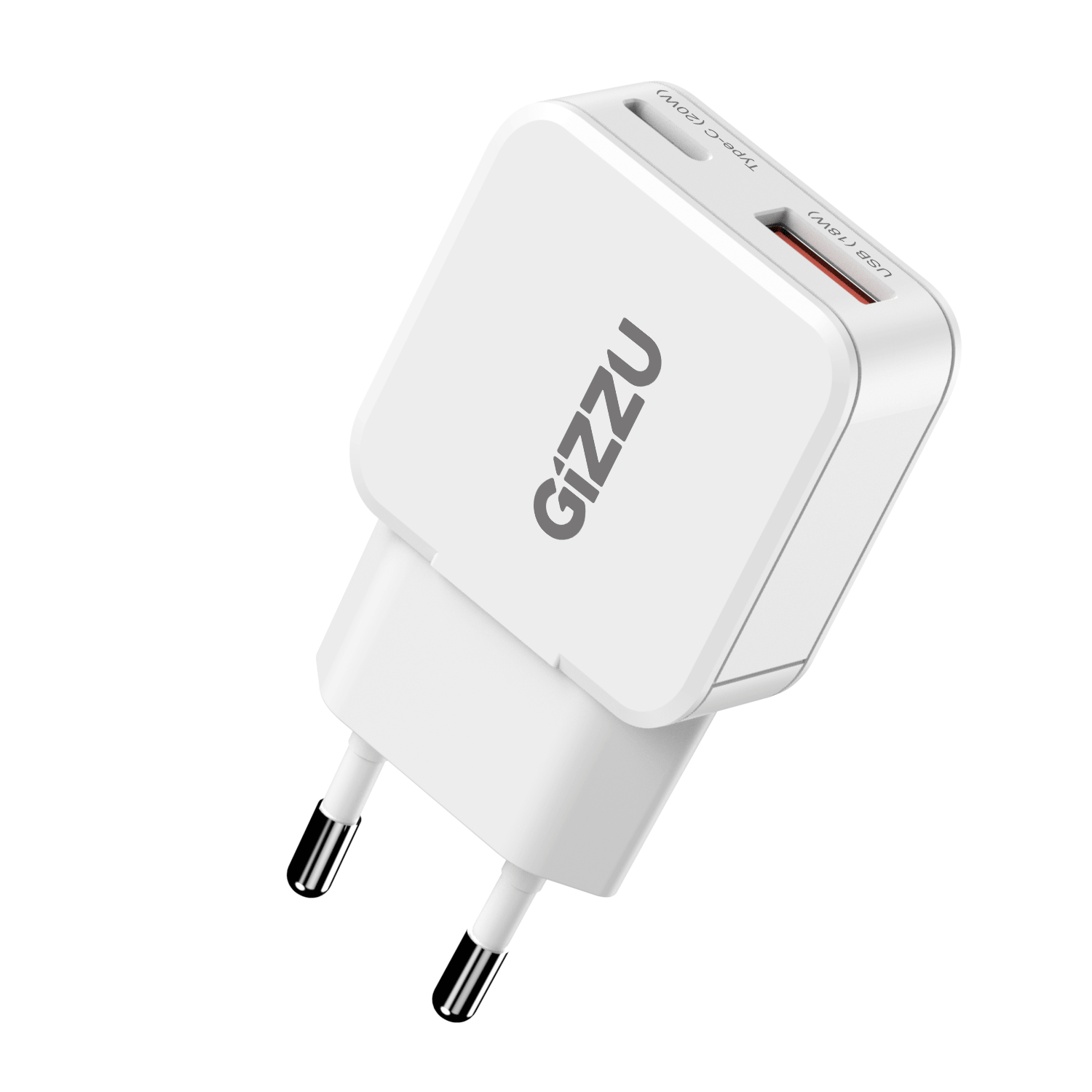 GWCCU20W_Gizzu-2-Port-20W-GaN-Wall-Charger-White_wr_01a Gizzu 2-Port 20W GaN Wall Charger